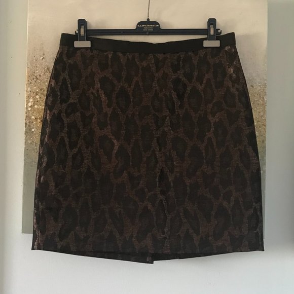 Ann Taylor Leopard Print Skirt (NWT) - Picture 4 of 13